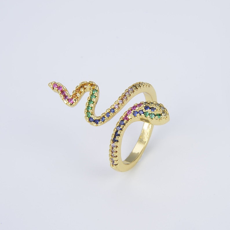 Gabriella - Adjustable Snake Ring