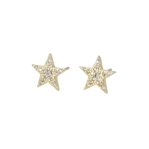 Destiny - Tiny Star Stud Earrings with CZ