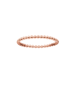 Bella Signature Rose Gold Beaded Stretch Rings