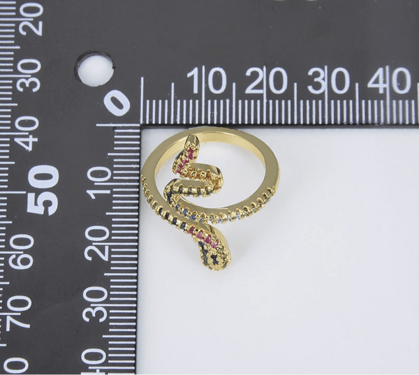 Gabriella - Adjustable Snake Ring