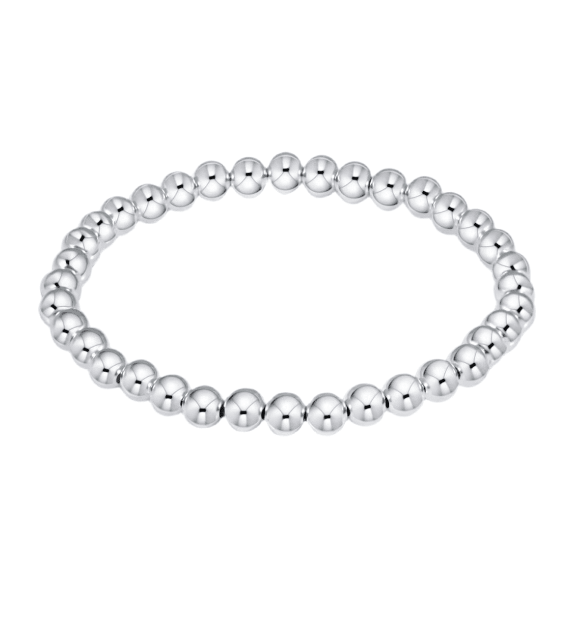 Bella Signature Sterling Silver 5mm Beaded Bracelet