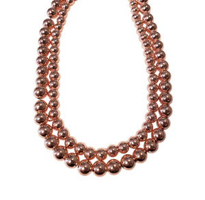 Bella Signature Rose Gold Beaded Necklace