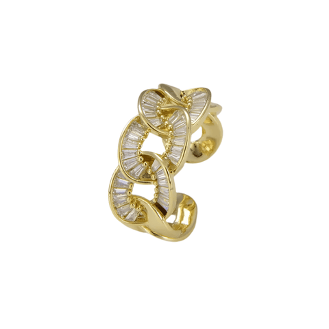 Benita - Cuban Chain Link Adjustable Ring