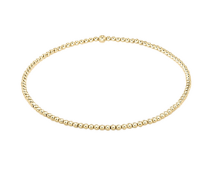 Bella Signature 2mm Gold Beaded Bracelet