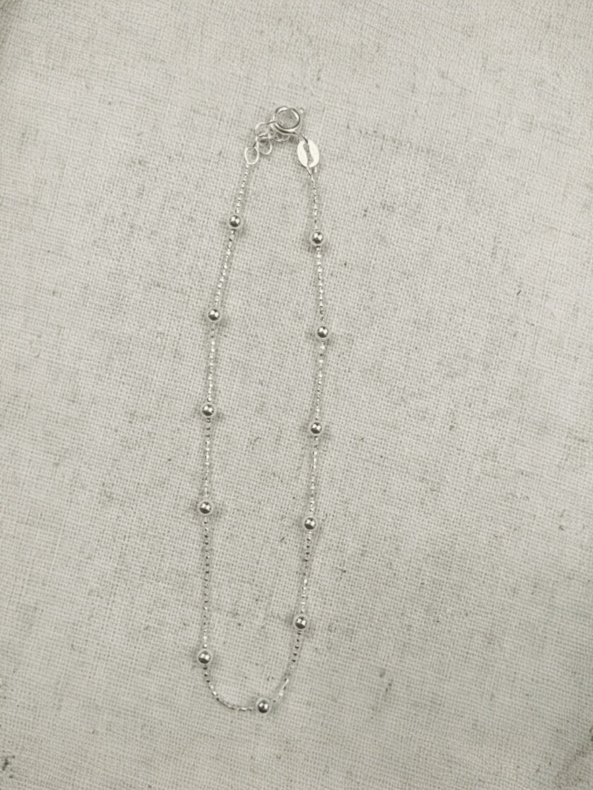 Dandrea - Diamond Cut & 3mm Ball anklet