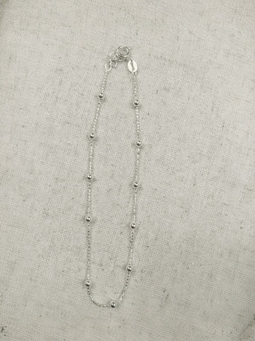 Dandrea - Diamond Cut & 3mm Ball anklet
