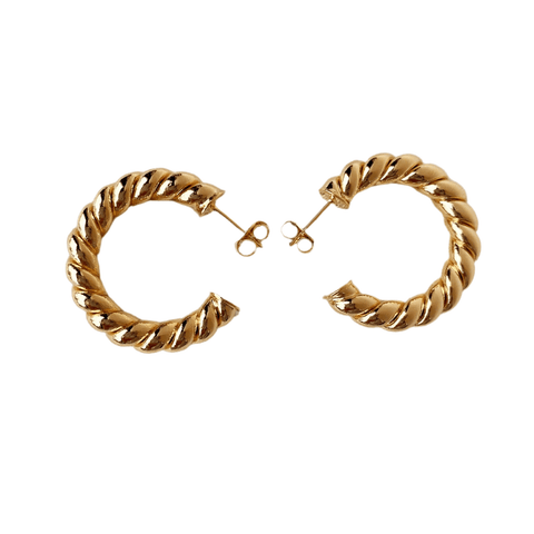 Vienna - C Hoop Earrings