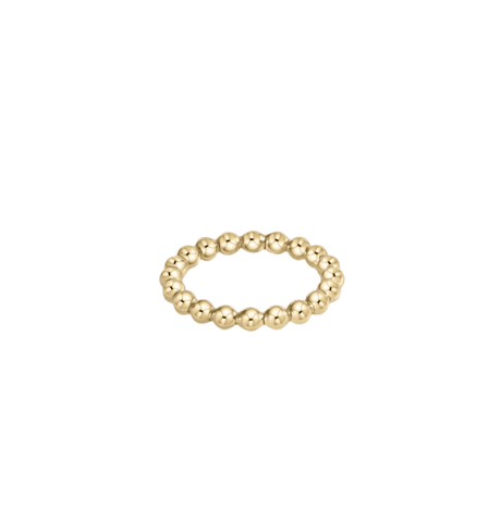 Bella Signature Gold Beaded Stretch Rings