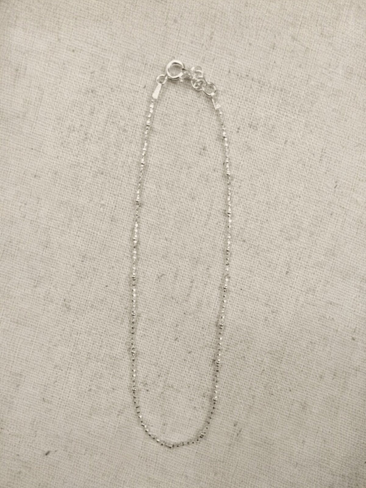 Deanna - Diamond Cut & 2mm ball anklet