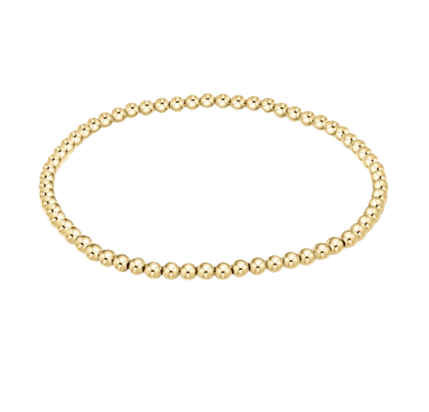 Bella Signature 3mm Gold Beaded Bracelet