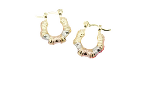 Teresa - Triple Tone Lever Back Earrings