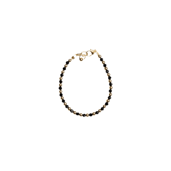 Bella Signature Bracelet with Black Crystal