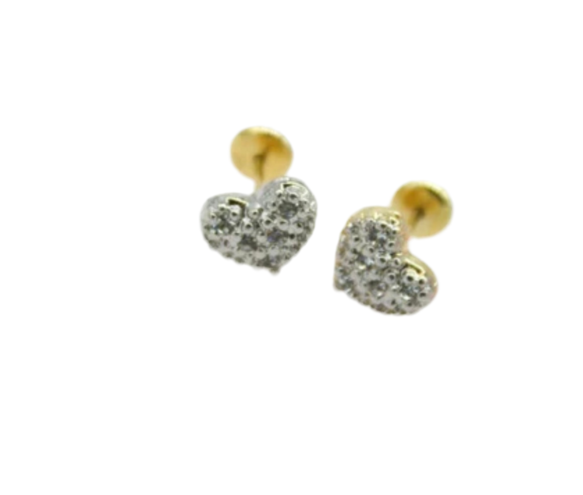 Heart Stud Earrings