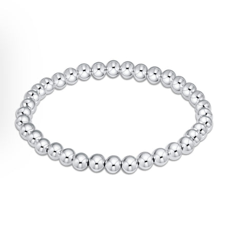 Bella Signature Sterling Silver 5mm Beaded Bracelet