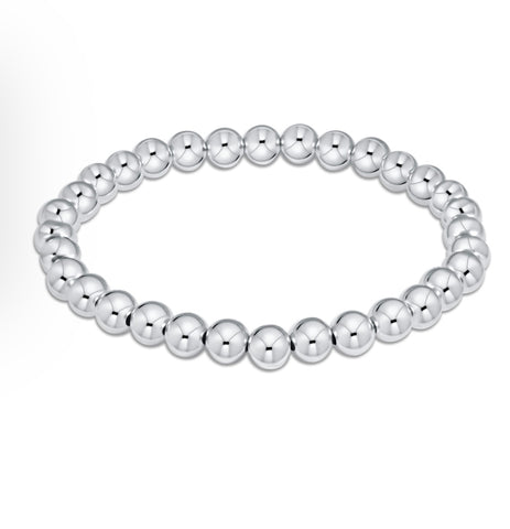 Bella Signature Sterling Silver 6mm Beaded Bracelet