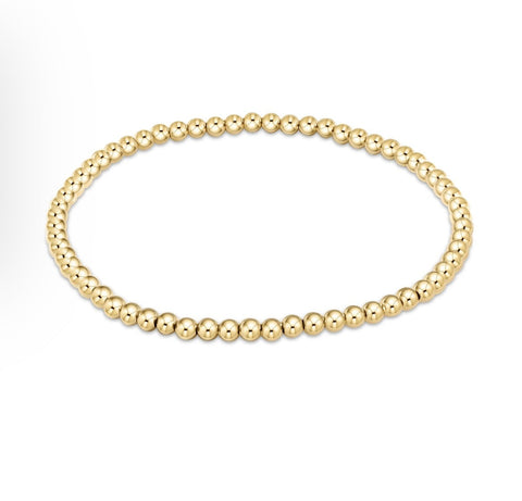 Bella Signature 3mm Gold Beaded Bracelet