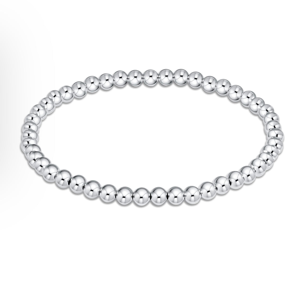 Bella Signature Sterling Silver 4mm Beaded Bracelet