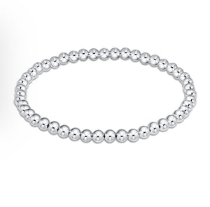 Bella Signature Sterling Silver 4mm Beaded Bracelet