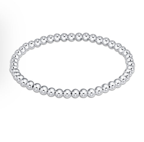 Bella Signature Sterling Silver 4mm Beaded Bracelet