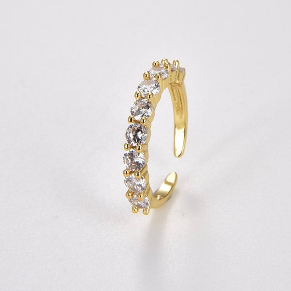 18K Gold Filled Cubic Zirconia Ring