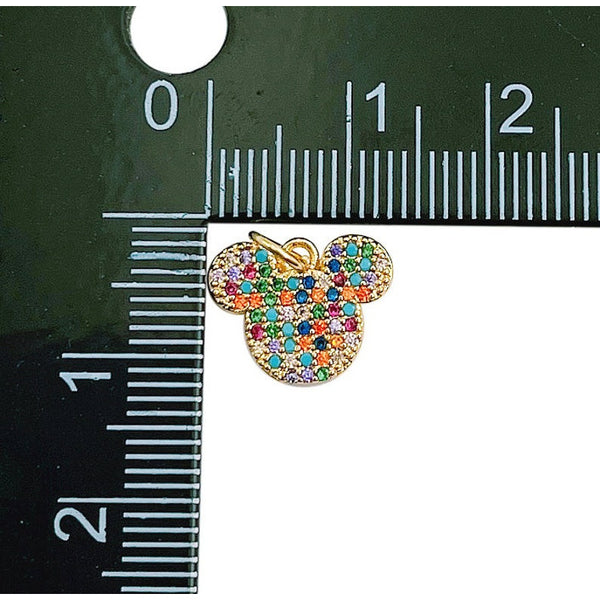 18K Gold Filled Disney Colorful Enamel Mickey