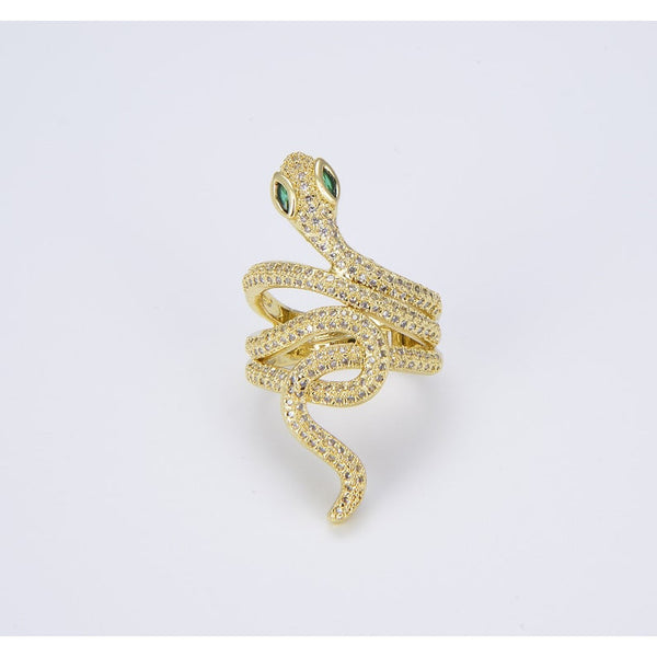 18K Gold Filled Adjustable Serpent Ring