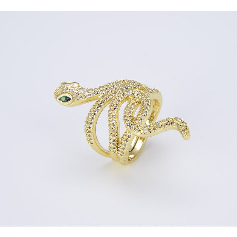 18K Gold Filled Adjustable Serpent Ring