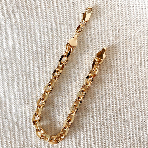 18k Gold Filled Link Bracelet