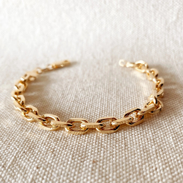 18k Gold Filled Link Bracelet