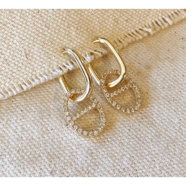 Mariner Drop Earrings with Cubic Zirconia