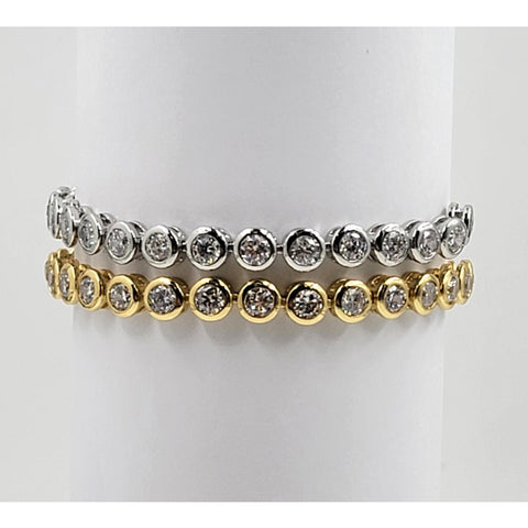 18k Gold Filled Cubic Zirconia Adjustable Tennis Bracelet