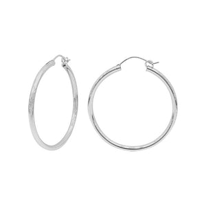 Sterling silver Euro wire Hoop